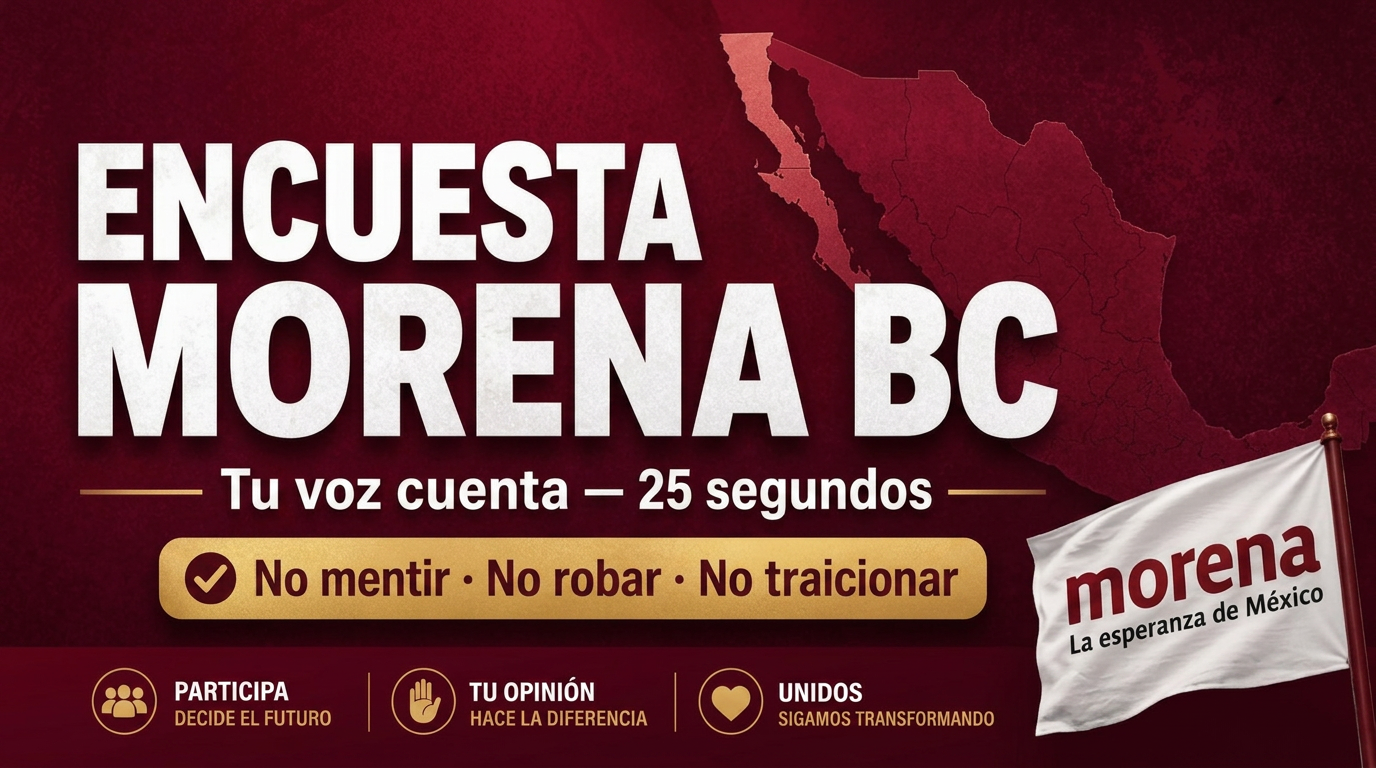 Encuesta MORENA BC 2027